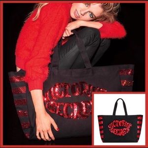 Victoria’s Secret Sequined Lips Tote
